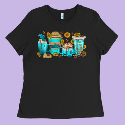 Ladies Tee truck coffee cups