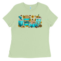 Matcha truck coffee cups Ladies Tee - texasbilliewilder