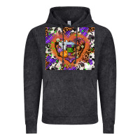 Vintage Black halloween heart Vintage Hoodie - AdoDesignShop