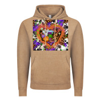 Vintage Coffee halloween heart Vintage Hoodie - AdoDesignShop