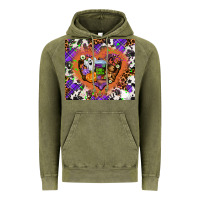 Vintage Olive halloween heart Vintage Hoodie - AdoDesignShop