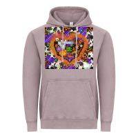 Vintage Zinc halloween heart Vintage Hoodie - AdoDesignShop
