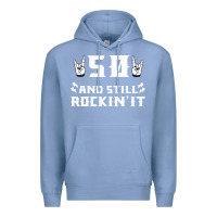 Colony Blue 50 birthday rock whitw Premium Hoodie - Bettercallsaul