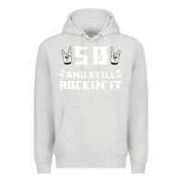 Dove Grey 50 birthday rock whitw Premium Hoodie - Bettercallsaul