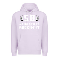 Lilac 50 birthday rock whitw Premium Hoodie - Bettercallsaul