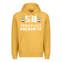 Mustard 50 birthday rock whitw Premium Hoodie - Bettercallsaul