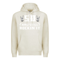 Oatmeal Heather 50 birthday rock whitw Premium Hoodie - Bettercallsaul