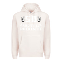 Pale Pink 50 birthday rock whitw Premium Hoodie - Bettercallsaul