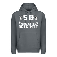 Rock 50 birthday rock whitw Premium Hoodie - Bettercallsaul