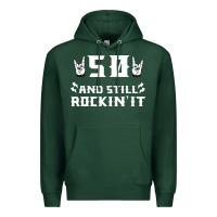 Sports Green 50 birthday rock whitw Premium Hoodie - Bettercallsaul
