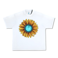 White sunflower gemstone Urban Heavy Tee - JahusDesignShop