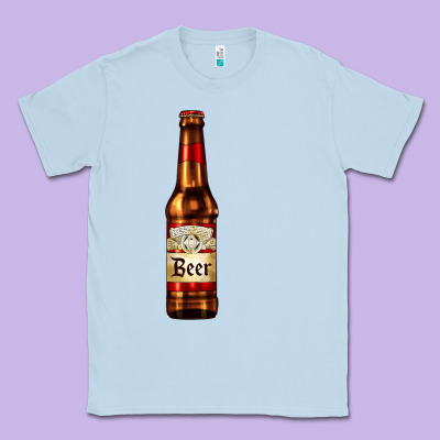 Red Beer Bottle Classic Tee Designed By Adodesignshop