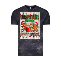 Cloud Black Christmas calories dont count Vintage Tee - AdoDesignShop