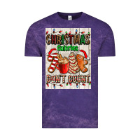Cloud Purple Christmas calories dont count Vintage Tee - AdoDesignShop