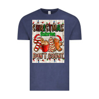 Vintage Denim Christmas calories dont count Vintage Tee - AdoDesignShop