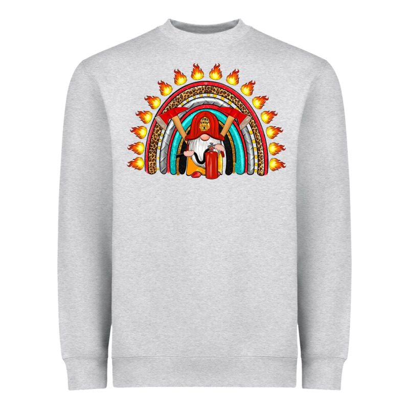 Firefighter Gnomes Rainbow Heavyweight Sweatshirt by Artiststas | Teevron