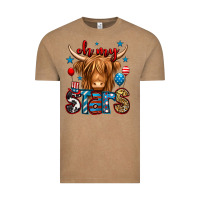 Vintage Coffee oh my stars 4th of july shaggy cow Vintage Tee - Jasminsmagicworld