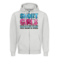 Dove Grey girls god only lets things grow until theyre Zipper Hoodie - MaliasSmallBusiness