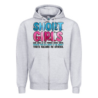 Heather Grey girls god only lets things grow until theyre Zipper Hoodie - MaliasSmallBusiness