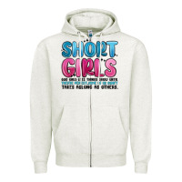 Girls God Only Lets Things Grow Until Theyre Zipper Hoodie | Teevron