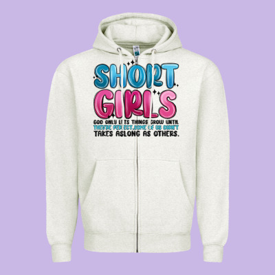 Girls God Only Lets Things Grow Until Theyre Zipper Hoodie Designed By Maliassmallbusiness