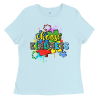 Baby Blue choose kindness Ladies Tee - Zillion Design Studio