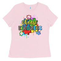 Bubblegum Pink choose kindness Ladies Tee - Zillion Design Studio