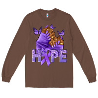 Chestnut hope lavender ribbon all cancers Long Sleeve Tee - NancyCooperArtShop