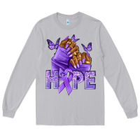 Moon Dust hope lavender ribbon all cancers Long Sleeve Tee - NancyCooperArtShop