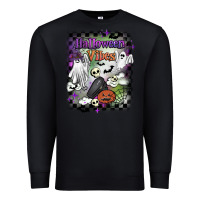 Black halloween vibes Premium Sweatshirt - BarkalooDesign