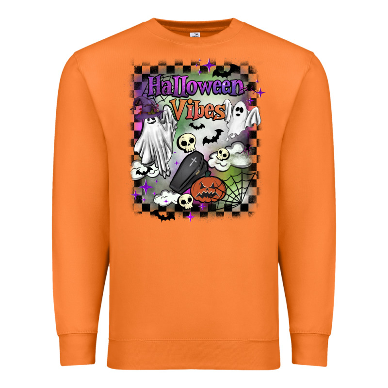 Halloween Vibes Premium Sweatshirt by BarkalooDesign | Teevron