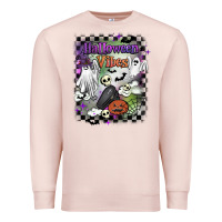 Pale Pink halloween vibes Premium Sweatshirt - BarkalooDesign