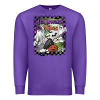 Purple halloween vibes Premium Sweatshirt - BarkalooDesign
