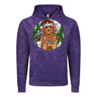 Cloud Purple Toy Poodle And Farm Vintage Hoodie - RanaPortraitStore