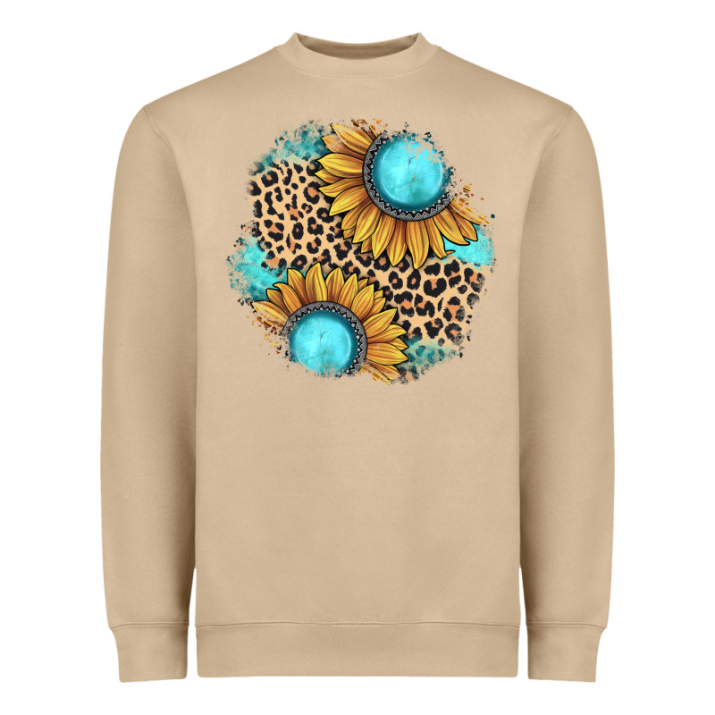 Gemstone Leopard Patch Heavyweight Sweatshirt by JahusDesignShop | Teevron