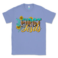 Colony Blue but first jesus Classic Tee - NancyCooperArtShop