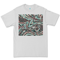 Dove Grey pink and turquoise cowhide and leopard Premium Tee - RanaPortraitStore