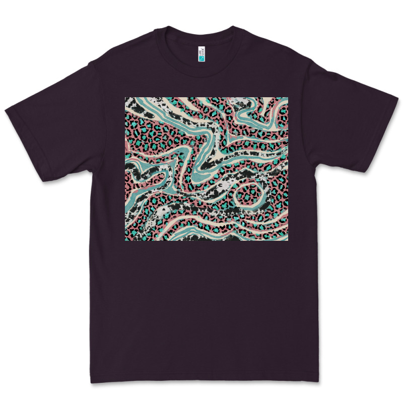 Pink And Turquoise Cowhide And Leopard Premium Tee by RanaPortraitStore | Teevron
