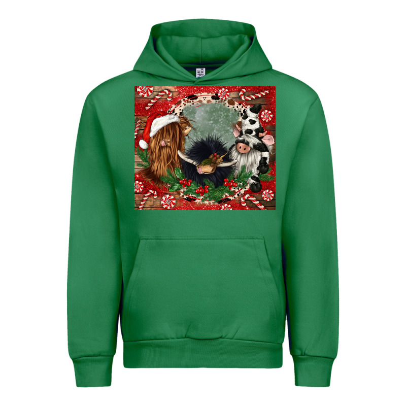 Christmas Heifer Cow  Gnomies Urban Hoodie by CowGirlArtShop | Teevron