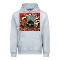 Heather Grey christmas heifer cow  gnomies Urban Hoodie - CowGirlArtShop