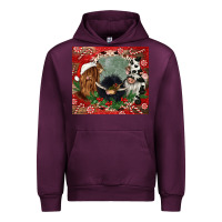Mauve Wine christmas heifer cow  gnomies Urban Hoodie - CowGirlArtShop