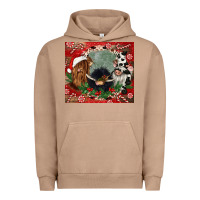Pigment Burro christmas heifer cow  gnomies Urban Hoodie - CowGirlArtShop
