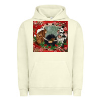 Pigment Pistachio christmas heifer cow  gnomies Urban Hoodie - CowGirlArtShop