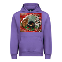 Tulip christmas heifer cow  gnomies Urban Hoodie - CowGirlArtShop