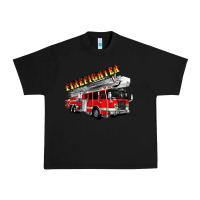 Black firefighter fire truck Urban Heavy Tee - Artiststas