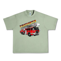 Oil Green firefighter fire truck Urban Heavy Tee - Artiststas