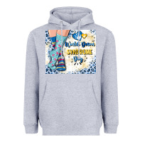 Heather Grey world down syndrome day Heavyweight Hoodie - Artiststas