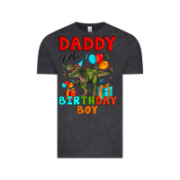 Vintage Black daddy of the birthday boy t rex Vintage Tee - Artiststas