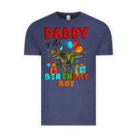Vintage Denim daddy of the birthday boy t rex Vintage Tee - Artiststas