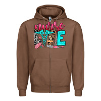 Chestnut nurse life Zipper Hoodie - NancyCooperArtShop